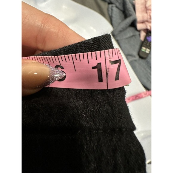 Eileen Fisher Womens Ankle Pants Size M Black Floral Embossed Side Zip Stretch - Picture 6 of 9